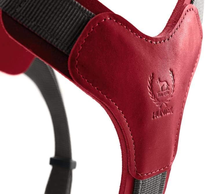 HUNTER AALBORG MIXED Hundegeschirr, M-L, rot/grau rot/grau 63 - 96 cm, rot/grau 63 - 96 cm