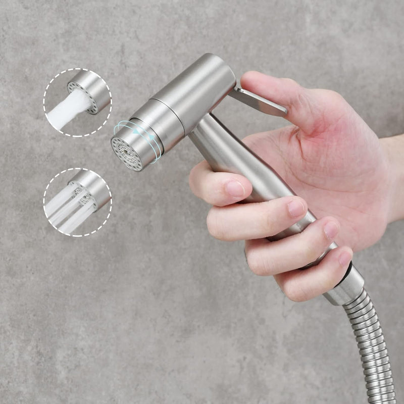 CIENCIA Bidet-Handbrause für Toilette Sprayer Edelstahl Sprüher Shattaf Komplett Bidet Set für WC, W