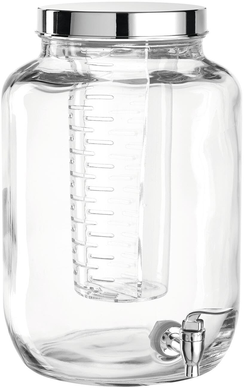 Leonardo Succo Getränkespender, 8,2 l, Höhe 31 cm, Klarglas und Kunststoff, 024595