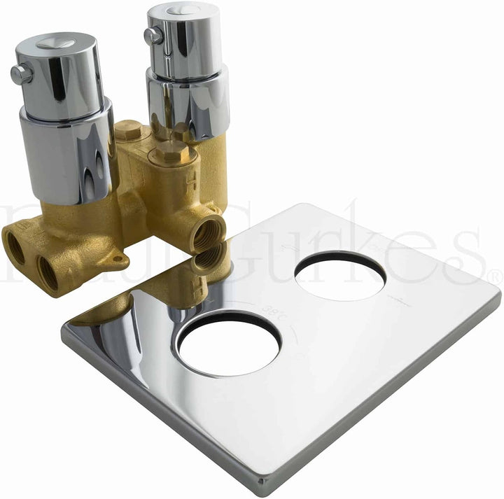 PaulGurkes Thermostat Brausebatterie Unterputz Armatur eckig Duscharmatur
