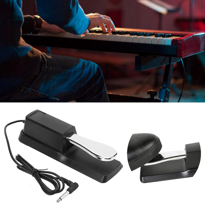 Sustain-Pedal, Poliertastatur-Pedal Antirutsch-Universal für Klavier