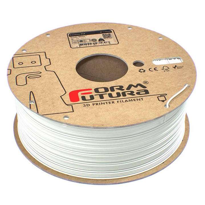 Formfutura 175PPLA-FROWHI-1000 3D Printer Filament, Polylactic Acid, Frosty Weiss