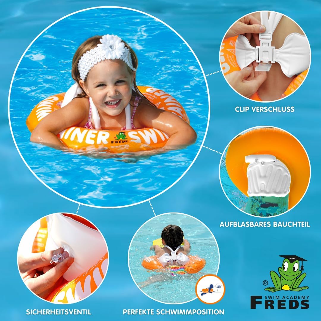 FREDS SWIM ACADEMY - Sets STR Orange + Pumpe, STR Orange + Pumpe
