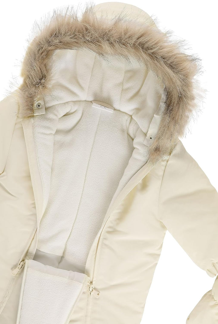 Kindsgard Schneeanzug vinta | mit Fäust- & Füsslingen, Reissverschluss 74 creme, 74 creme