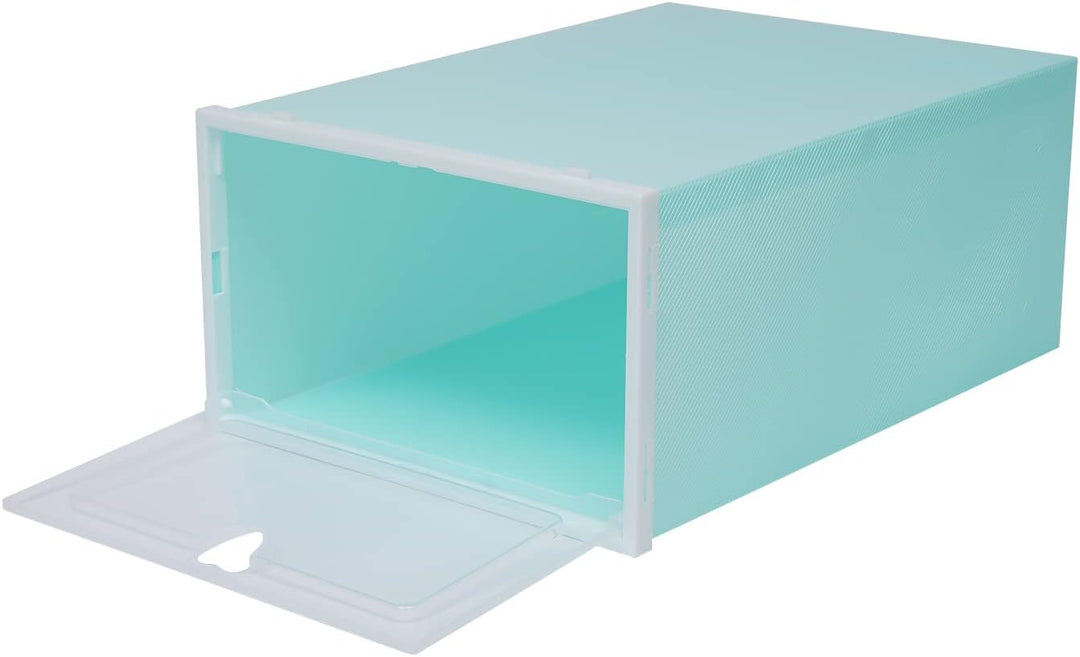 20 Stück Schuhboxen Stapelbar, Faltbar und Stapelbar Schuhboxen, Schuhboxen transparente Schuhorgani