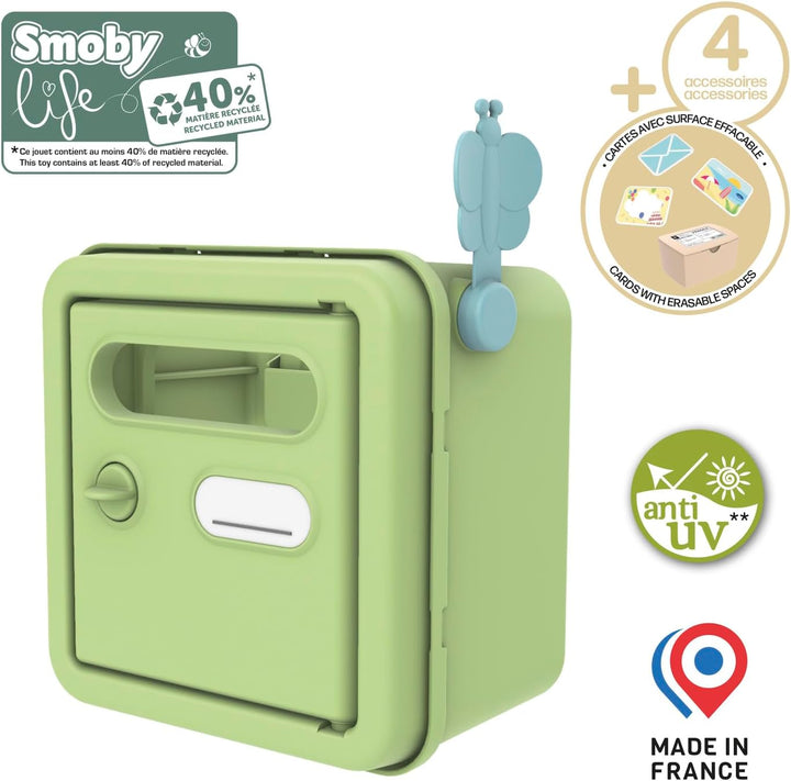 Smoby Life – Briefkasten – Spielhaus-Zubehör – Enthält Paket, Karte, Einladung und Umschlag – Recyce