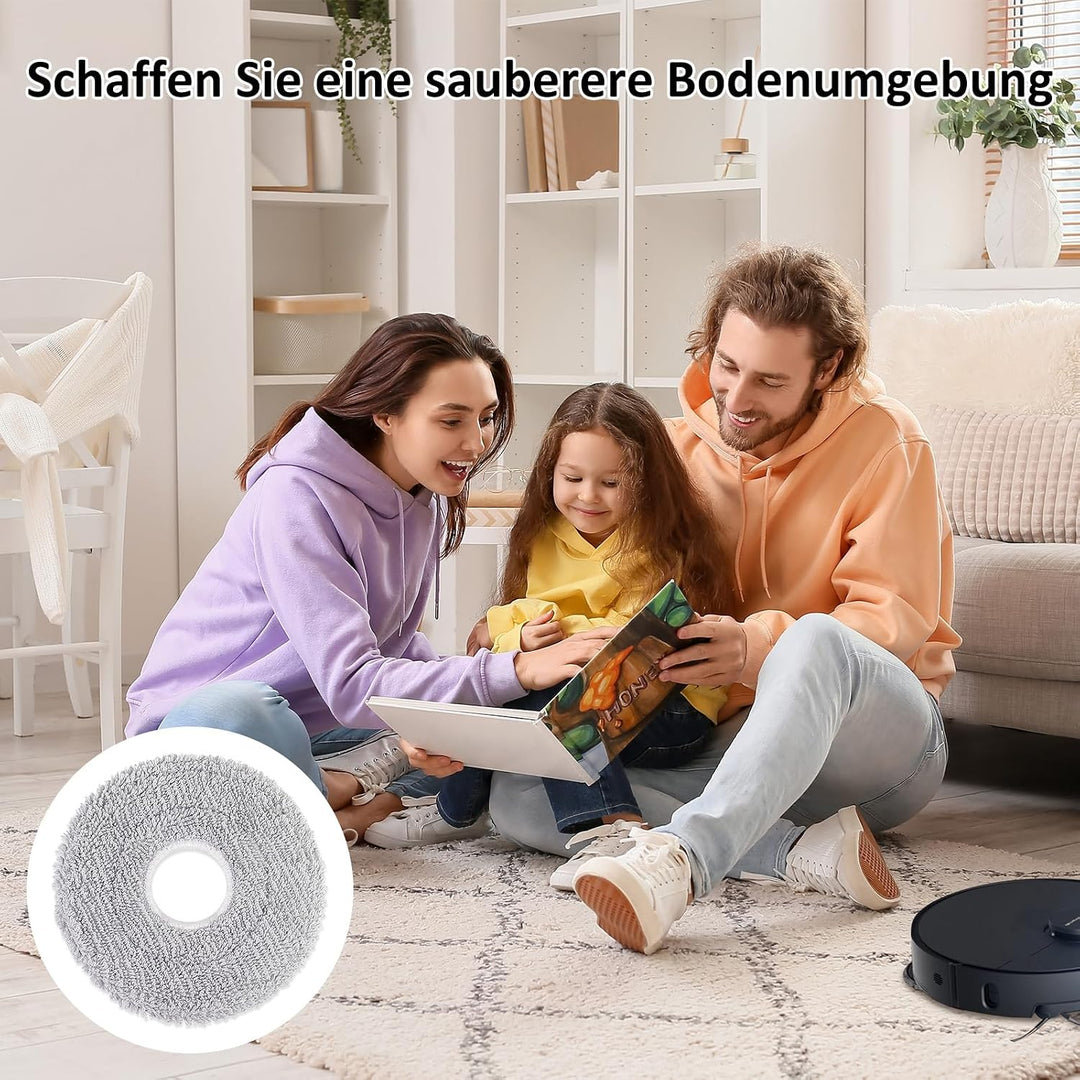 8 Stück Wischtücher für Dreame L10s/L10/L20/X40/L40/X50/L50 Pro Ultra, für Xiaomi X20 Pro/Max, für E