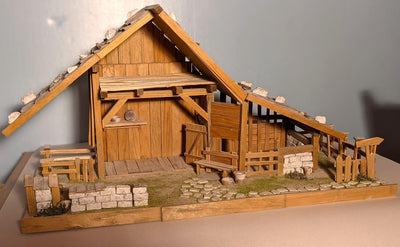 menta-modellbau Krippe Krippenbausatz heimatlich alpenländisch Krippenbau Krippe selber Bauen Weihna