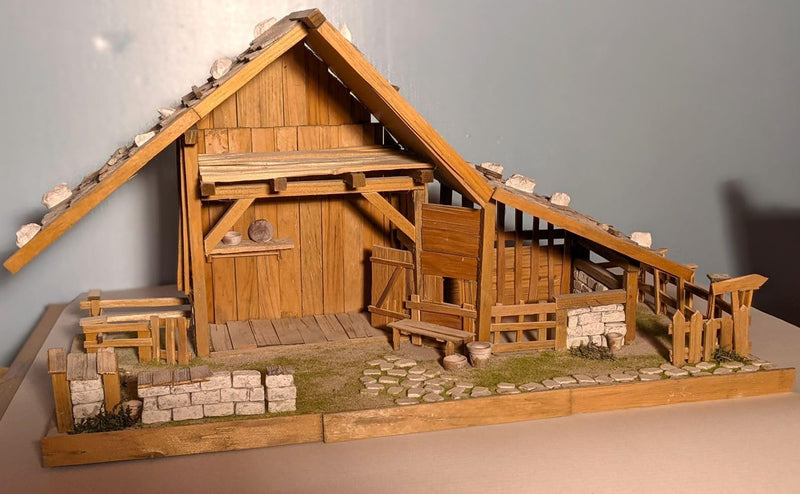 menta-modellbau Krippe Krippenbausatz heimatlich alpenländisch Krippenbau Krippe selber Bauen Weihna