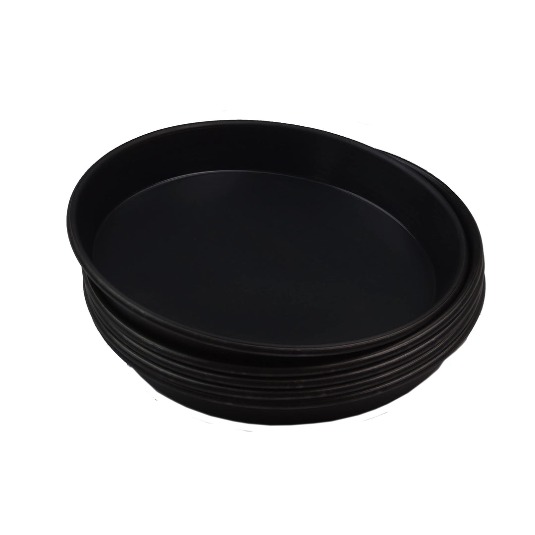 GVK ECO 5 Stück Pizzablech rund aus Blaublech Ø 18 cm schwere Profiqualität PB_Ø18cm/5 Stück, PB_Ø18