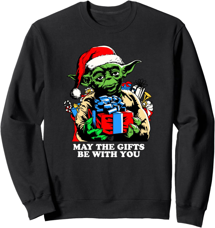 Star Wars Christmas Santa Yoda May The Gifts Be With You Sweatshirt