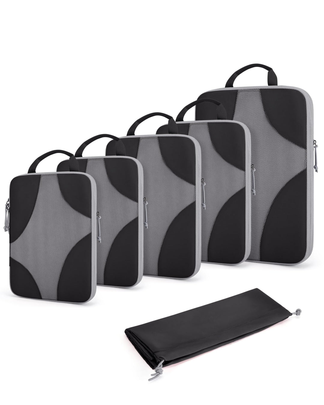 BAGSMART Packing Cubes Compression 6 Stück, Rucksack Koffer Organizer Packtaschen, Reise Kompression