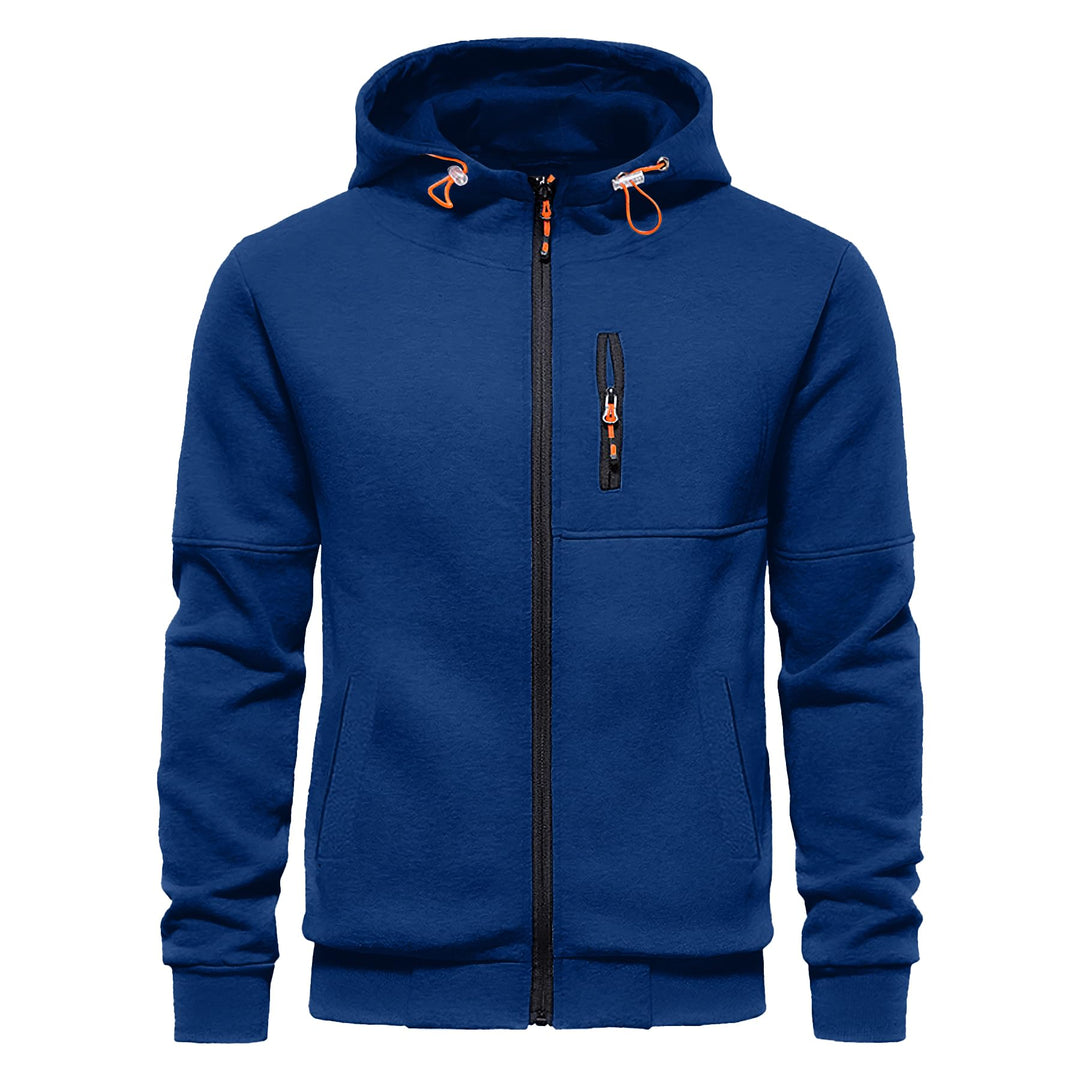 CTU Herren Hoodies Zip Up Langarm Fleece Sweatshirts Hoodies für Männer S-3XL S Blau, S Blau