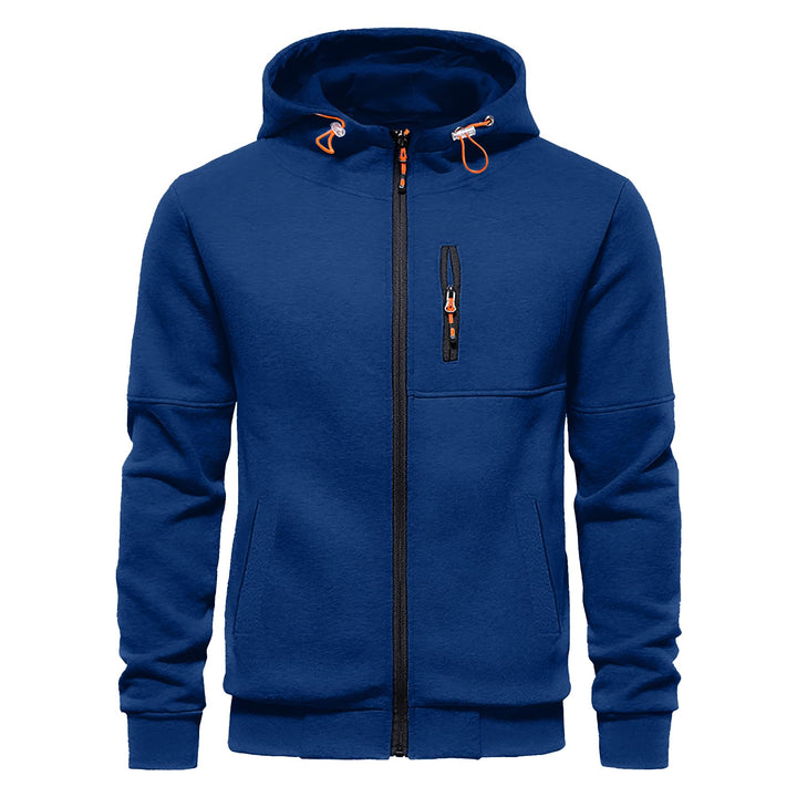 CTU Herren Hoodies Zip Up Langarm Fleece Sweatshirts Hoodies für Männer S-3XL XXL Blau, XXL Blau