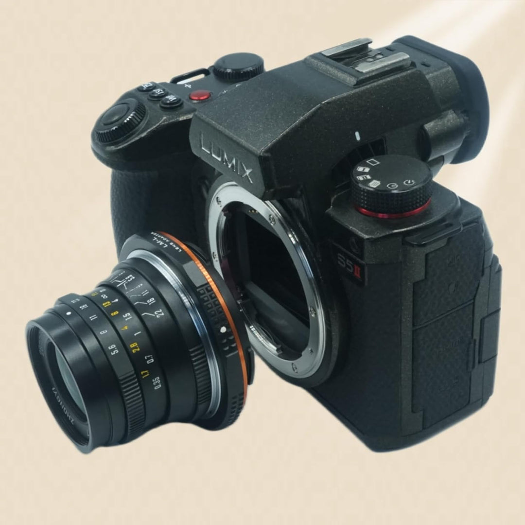PHOLSY Objektivadapter Kompatibel mit Leica M LM, Zeiss ZM, Voigtlander VM Objektiv auf L Mount Kame