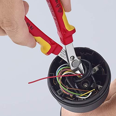 KNIPEX Elektro-Installationszange 1000V-isoliert (200 mm) 13 86 200 & Electronic Super Knips VDE 100