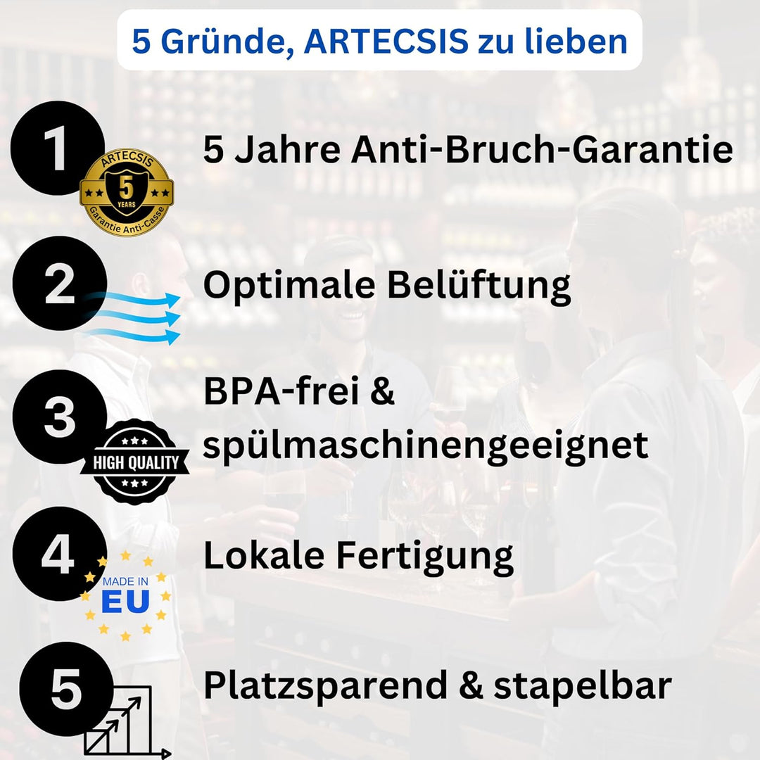 ARTECSIS® 2x Kartoffel Aufbewahrungsbox mit Deckel für 6 kg Kartoffeln (rot) - Vorratsbehälter &amp; Vor