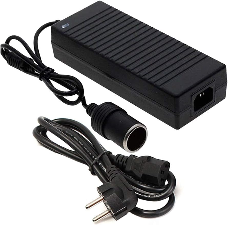 O49CS KFZ Spannungswandler Netzadapter Ladegerät 230V AC auf 12V/15A DC (max.180W) Zigarettenanzünde