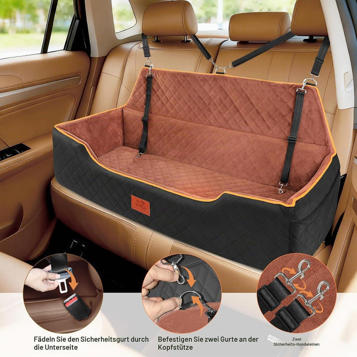 Grosse Hundesitzbank für Hunde unter 100 Pfund, Fully Detachable &amp; Washable with Thick Cushion (schw