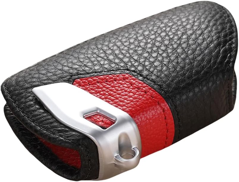 Auto echtes Leder Smart Key Cover Fall für BMW (Blade Rot), Blade Rot