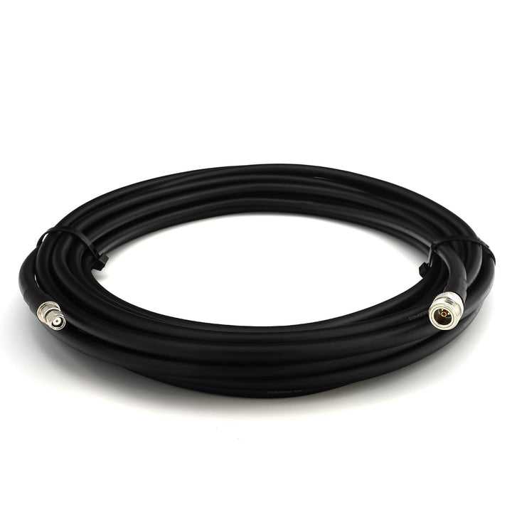 12m RP-SMA Stecker auf N Buchse Koaxialkabel — Vollkupfer HF400 Flexibles Verlängerungskoax 50 Ohm (