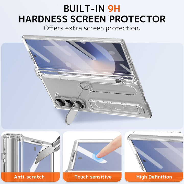 NINKI für Samsung Galaxy Z Fold 5 Handyhülle mit Armband Ständer Z Fold 5 Case mit Stift Fold 5 hand