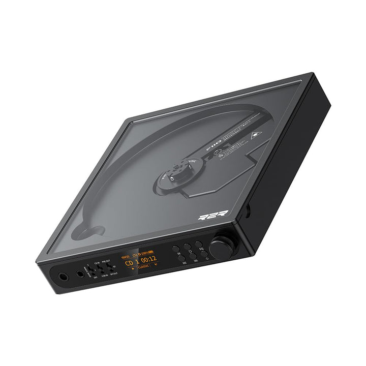 FiiO DM15 R2R Tragbarer CD-Player, HiFi-USB-DAC und Bluetooth 5.4-Sender, HD-Display, 3,5 mm und 4,4