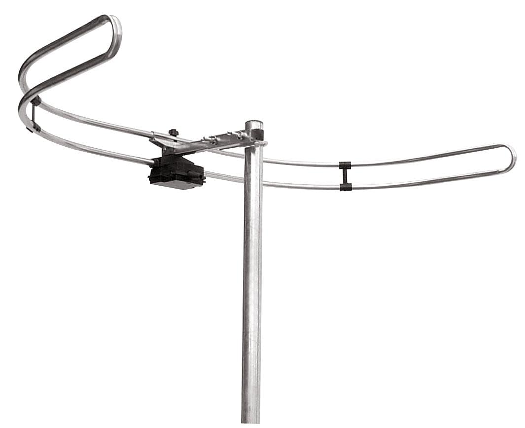 FM215 UKW Ringdipol offen, 87,5–108 MHz, 75 Ohm, F-Stecker, 1080 mm Gesamtlänge, omnidirektional, ge