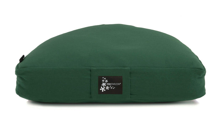 Yogistar Meditationskissen - Halbmond 41 x 22 x 12 cm, dunkelgrün, dunkelgrün