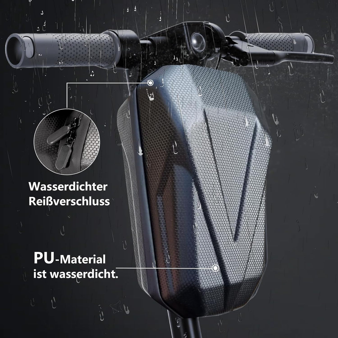 4L E Scooter Tasche，E Roller Lenkertasche 4L Grosse Kapazität wasserdichte mit Eva Hard Sell Inneres