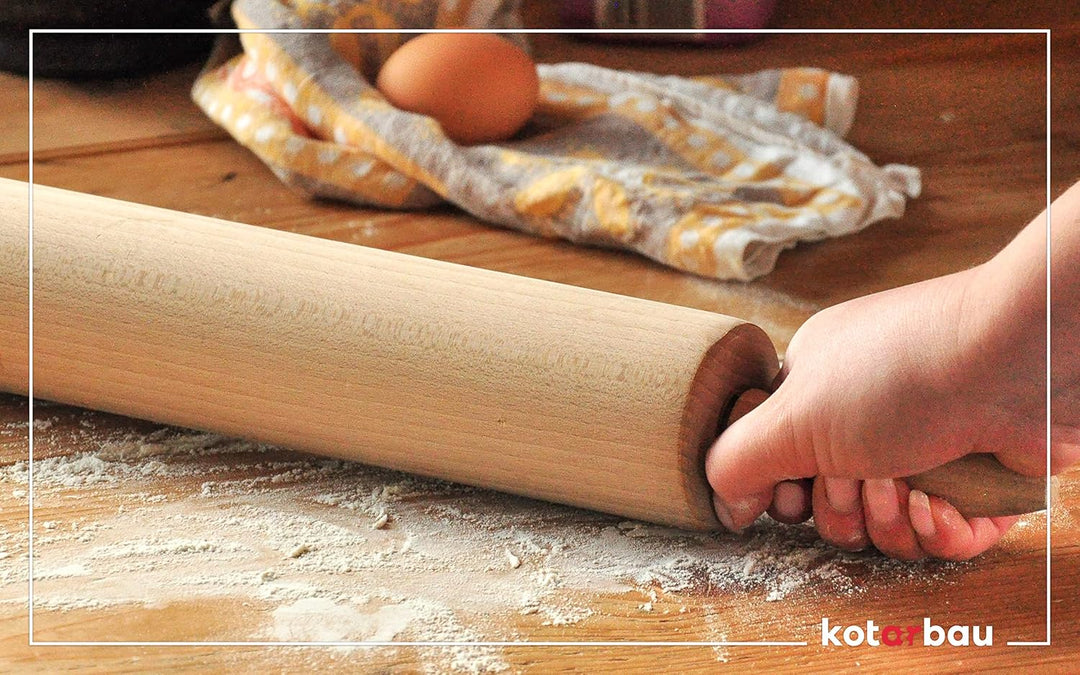 KOTARBAU® Teigrolle Backrolle Nudelholz 52 cm Ø 80 mm zum Walzen von Teig