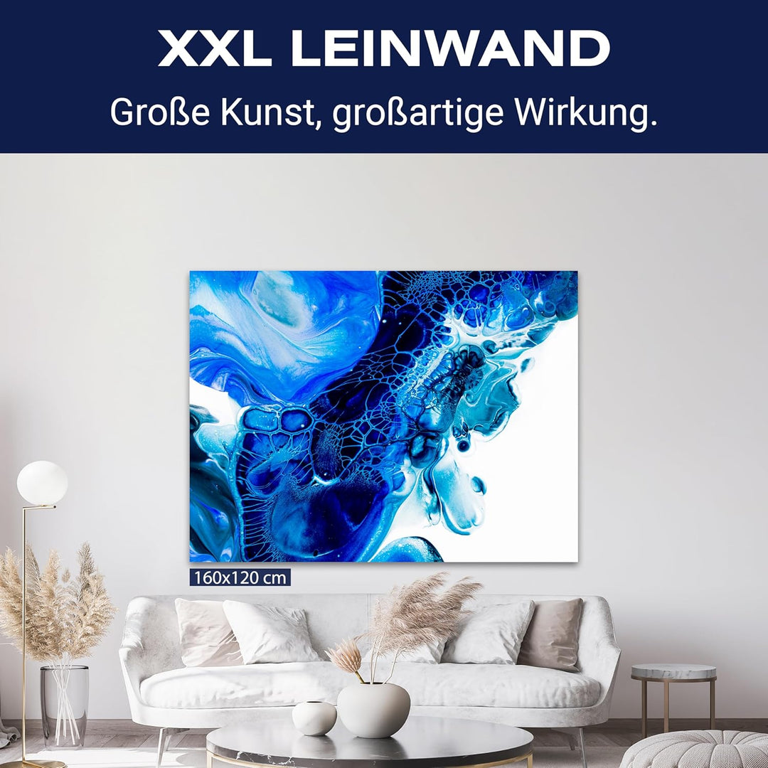 wandmotiv24 Leinwandbild Kunst, abstrakt, Querformat M0665 100L x 75B cm Leinwandbild Kunst Querform