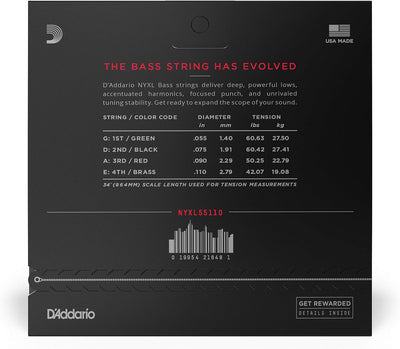 D'Addario E Bass Gitarrensaiten | Saiten E Bass | Bassgitarre Saiten | E Bass Strings | Bass Guitar