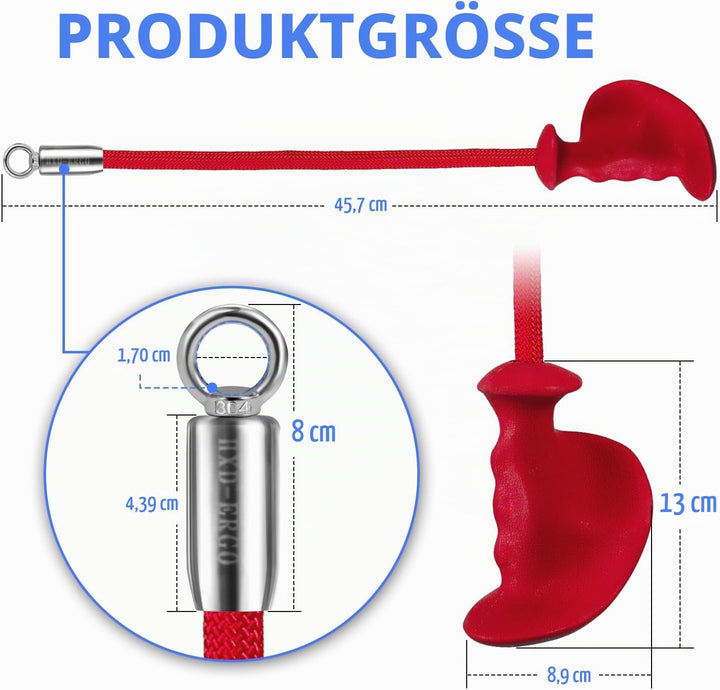 HXD-ERGO Trizeps Bizeps Seil Ergonomisches Griffe, Trizepsseil Gedrehtes Seil Bizeps Trizepstau zum