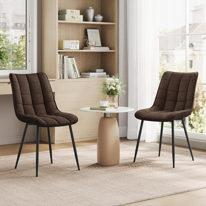 WOLTU Esszimmerstühle 2er Set, für Wohnzimmer Küche Esszimmer, Küchenstühle gepolstert mit Rückenleh