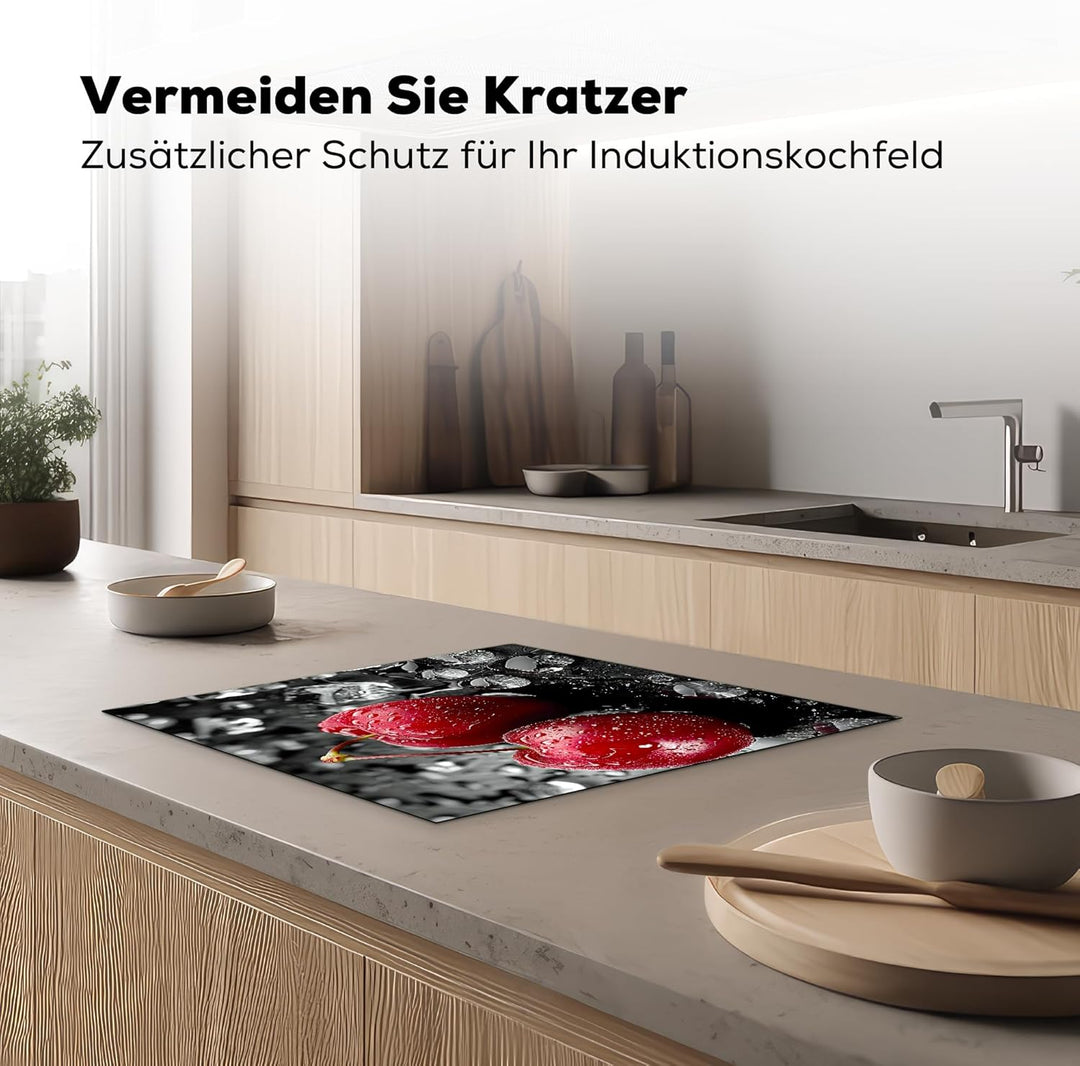 KitchenYeah© Herdabdeckplatte 59x51 cm Einteilig Herdabdeckung Abdeckplatte für Ceranfeld Abdeckung