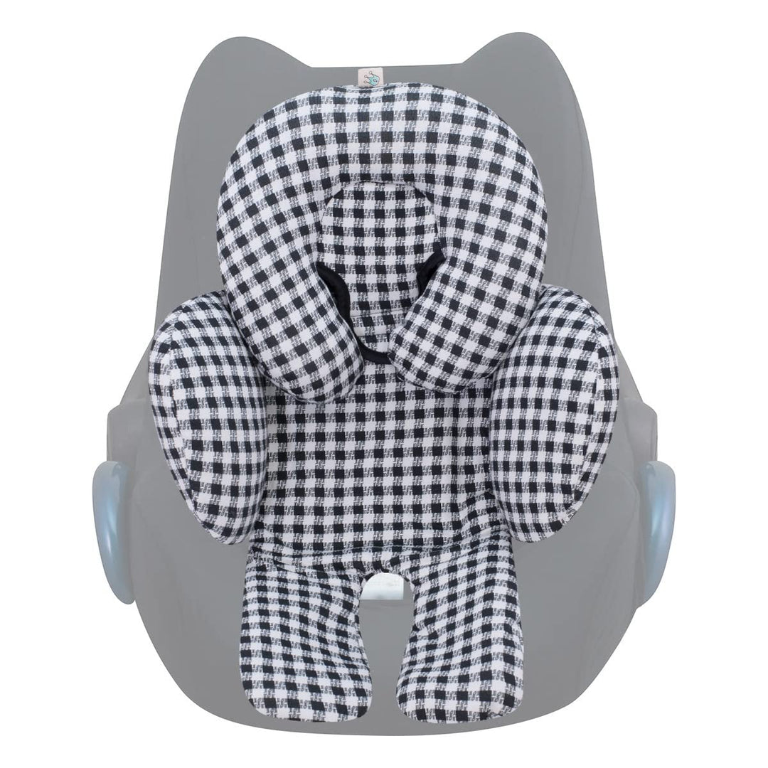 JYOKO Kids Sitzverkleinerer Antiallergikum Universal Baby 100% Baumwolle (Vichy, Enthält eine Kopf-