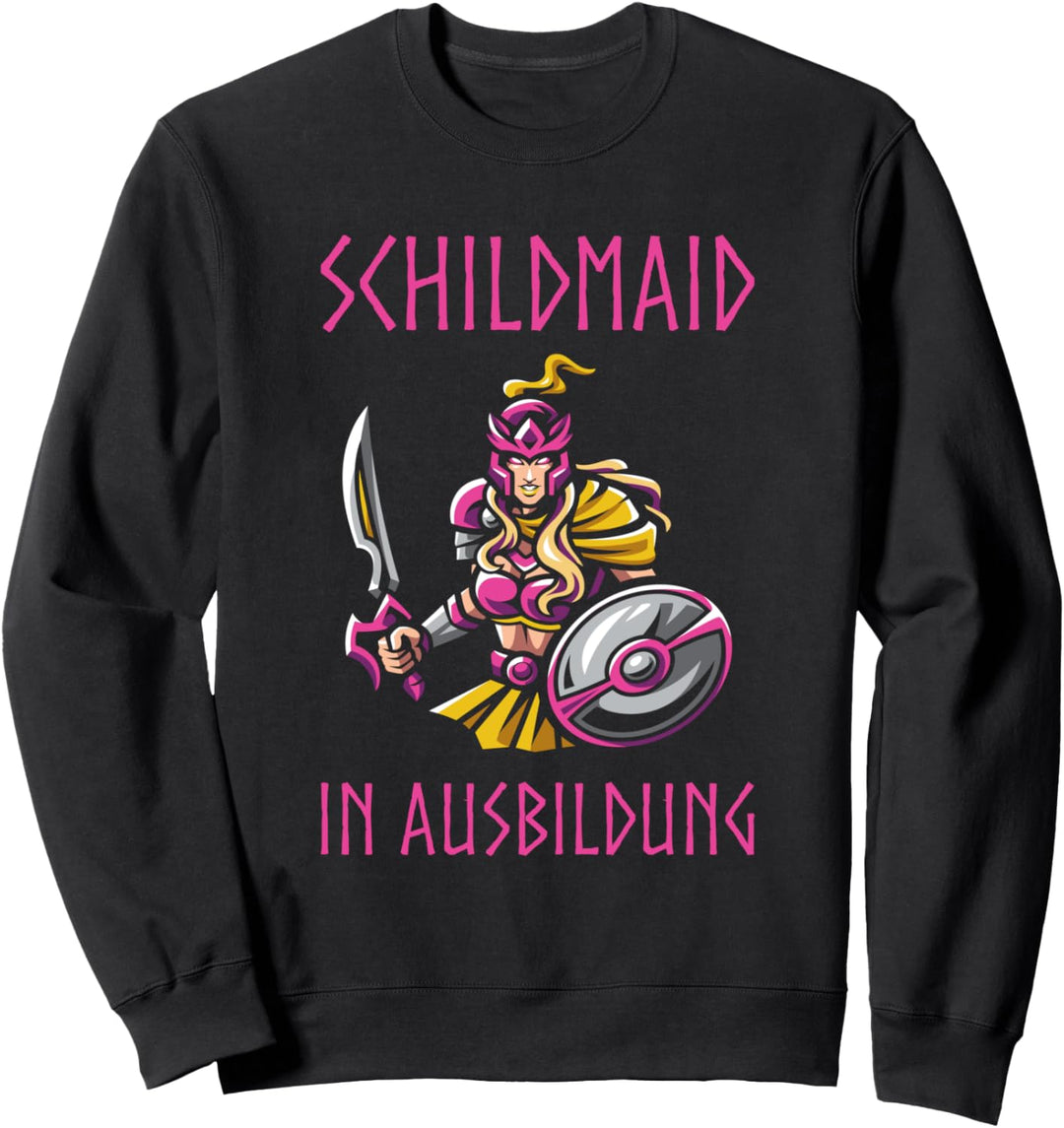 Schildmaid In Ausbildung Wikinger Spruch Sweatshirt