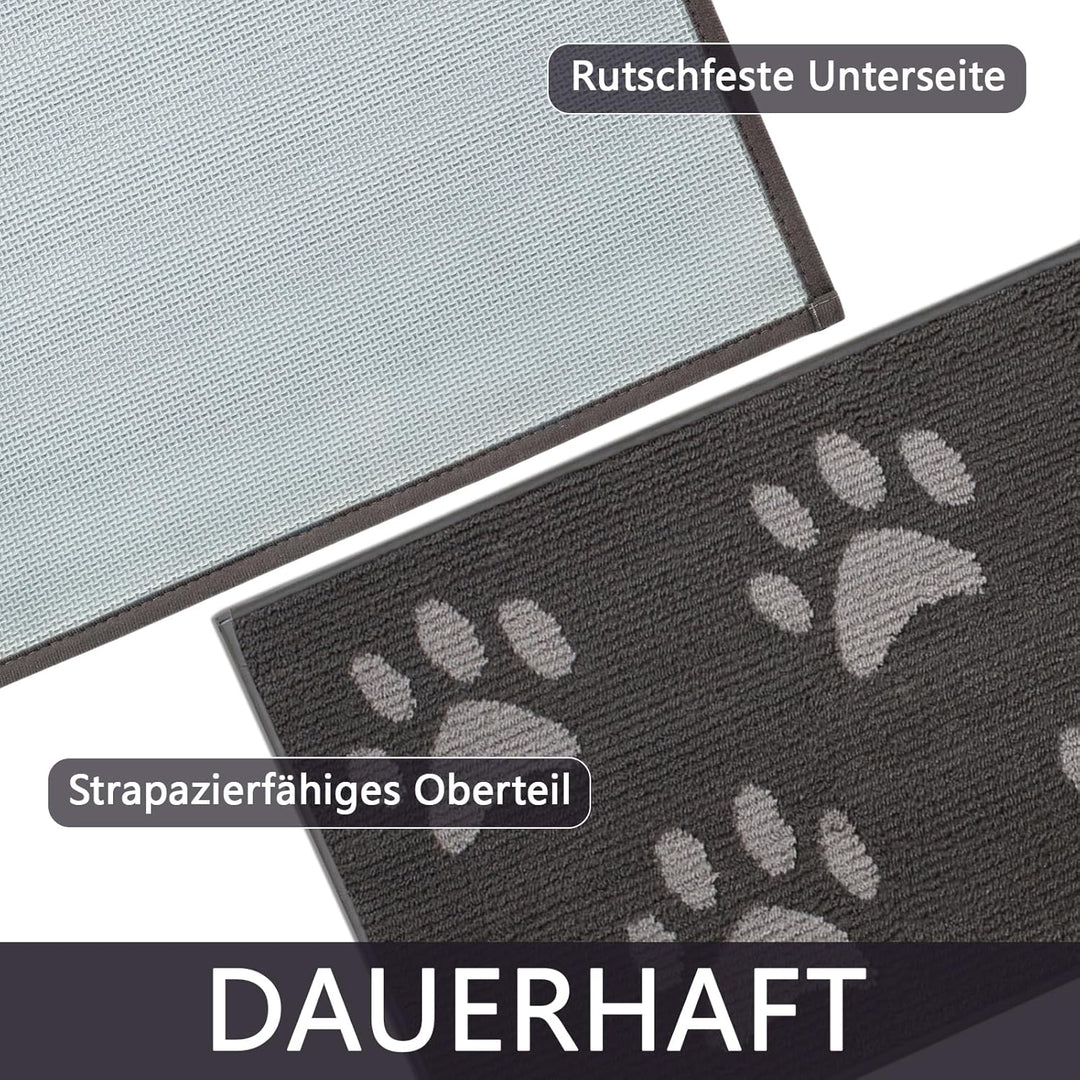 Schmutzfangmatte Innen & Aussen [60×90cm] – Fussmatte mit Rutschfester Unterseite | Saugstarke Fussm