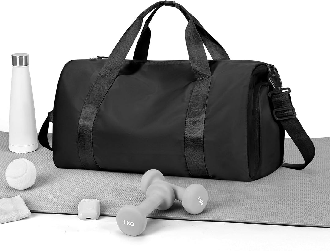 Sport Duffel Bag Damen, Sporttasche mit Nassfach & Schuhfach Reise Duffel Bags Übernachtungstasche L