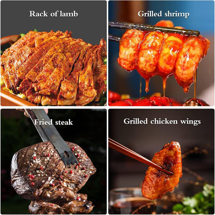Japanischer BBQ Grill Mini Holzkohle Tischgrill mit Backblech Drahtgitter und Holzbasis, 24 x 12,5 x