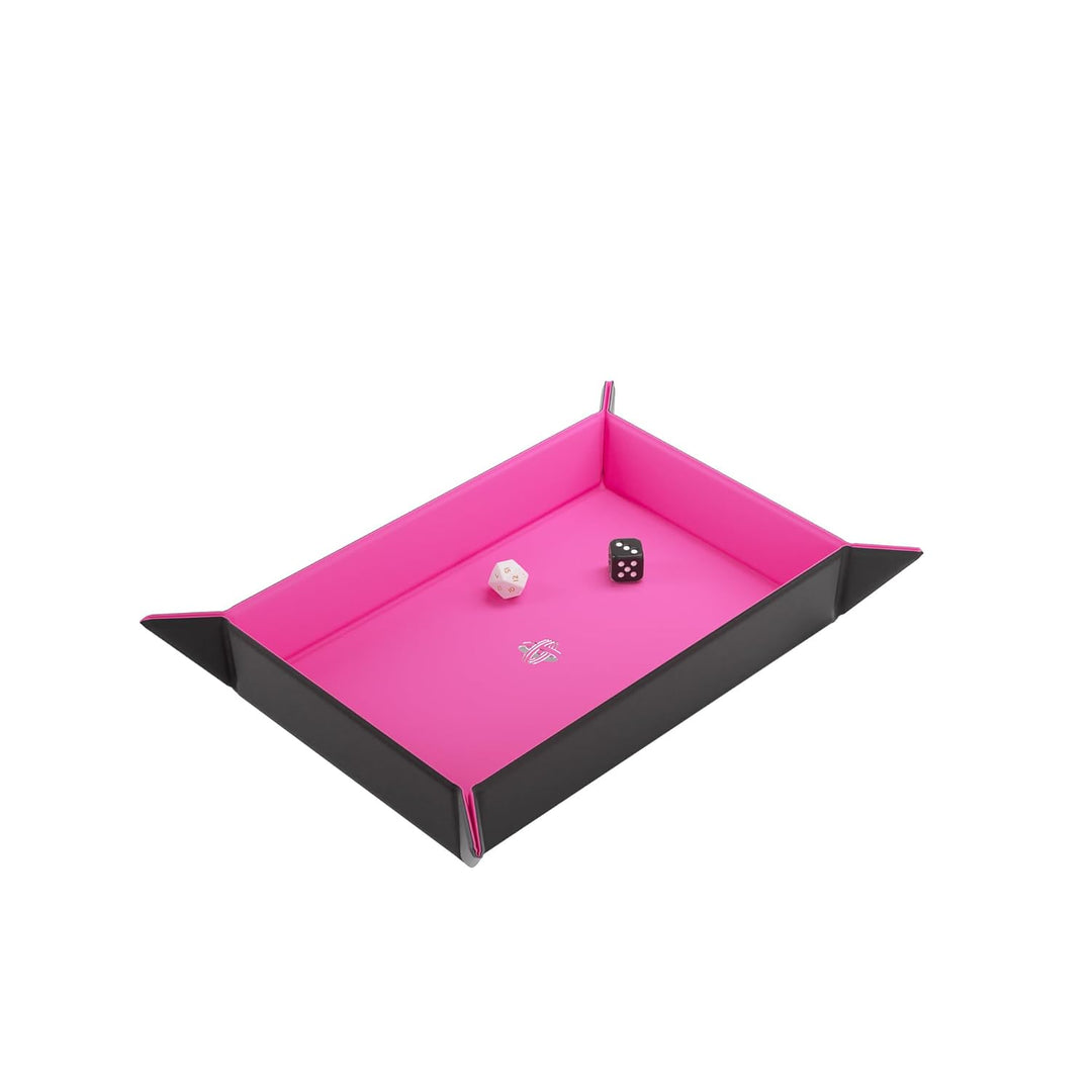 Gamegenic, Magnetic Dice Tray Rectangular Black/Pink