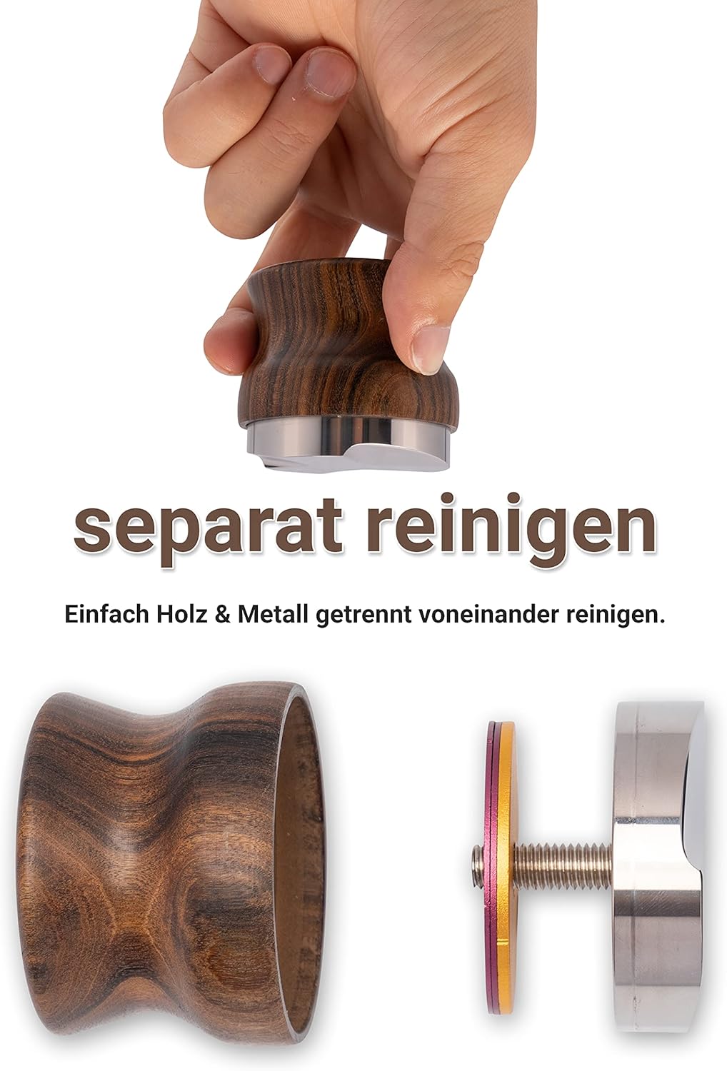 NOUTEN Distributor 53mm höhenverstellbar – Leveler für die perfekte Extraktion - Kaffeeverteiler aus