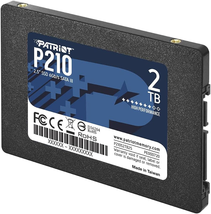 Patriot P210 Interne Solid State Drive 2TB SSD SATA 3 2,5 Zoll, 2TB