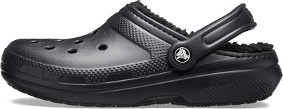 Crocs Unisex Classic Lined Clogs 33/34 EU Schwarz, 33/34 EU Schwarz