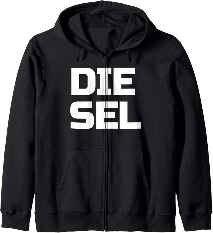 Diesel Large Text Diesels Trucks Roll Coal Power 4X4 Trucks Kapuzenjacke
