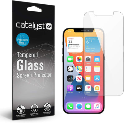 Catalyst Entwickelt für iPhone 12/12 Pro Displayschutzfolie aus gehärtetem Glas Reinigungspad, bruch