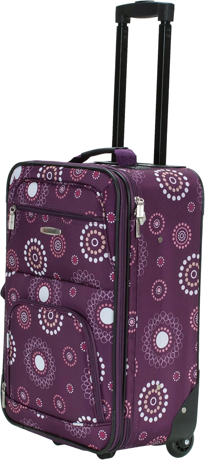 Rockland Modisches Softside-Gepäck-Set, Violett/Perle, Einheitsgrösse, Fashion Softside Gepäck-Set E