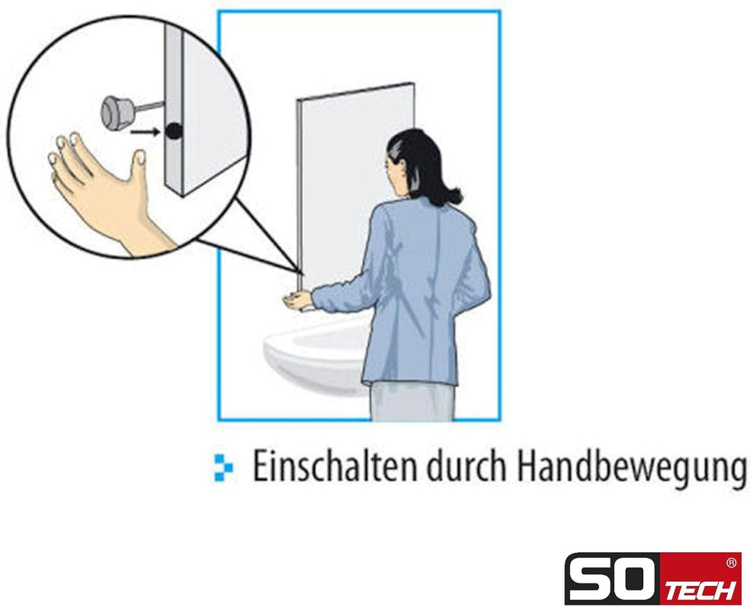 2 x SO-TECH® Mini-Sensor Bewegungsmelder schaltet durch Handbewegung Bewegungssensor Bewegungsschalt