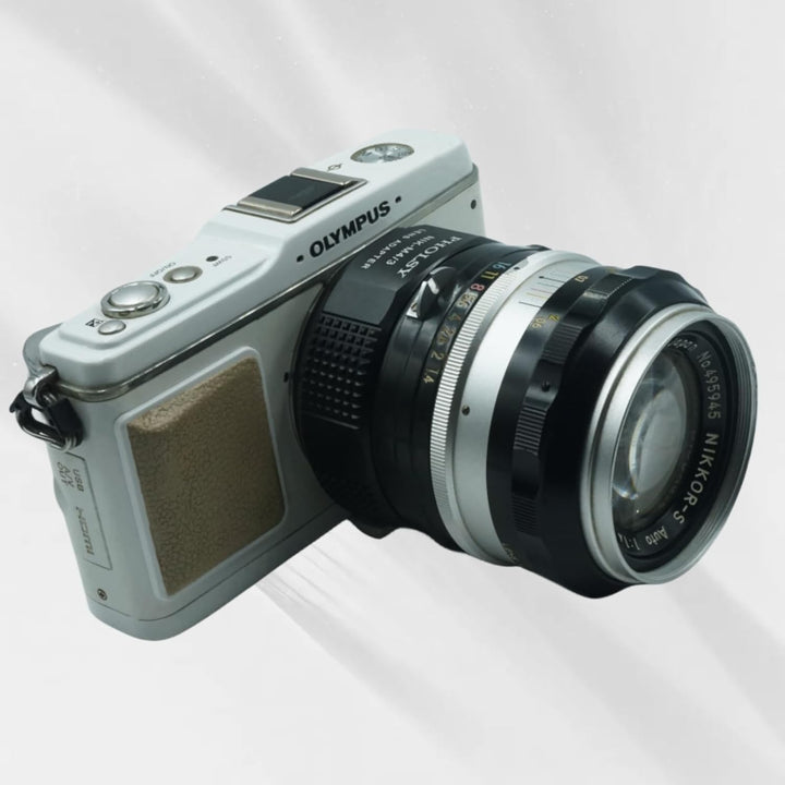 PHOLSY Objektivadapter Nikon F auf MFT für Nikkor AI/F/AIS/AF/AF-I/AF-S Objektiv auf M4/3 Micro 4/3
